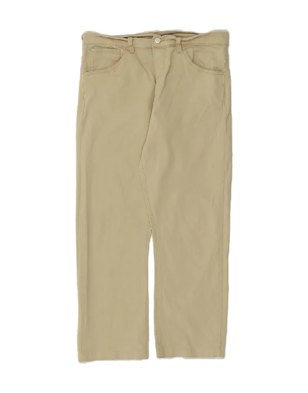 Comfortable Sneakers LEVI'S Mens Straight Casual Trousers W34 L27  Beige Cotton