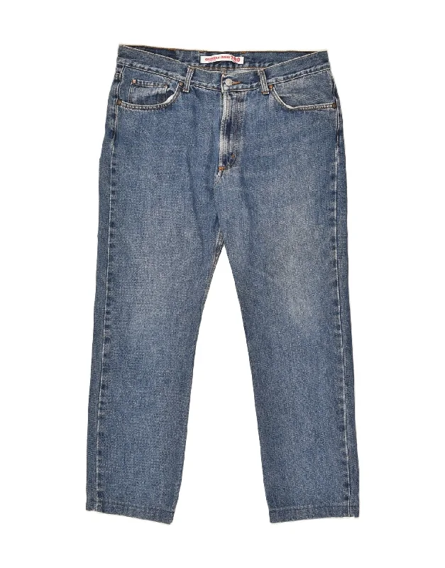 Business Casual CARRERA Mens 700 Straight Jeans W38 L29 Navy Blue Cotton