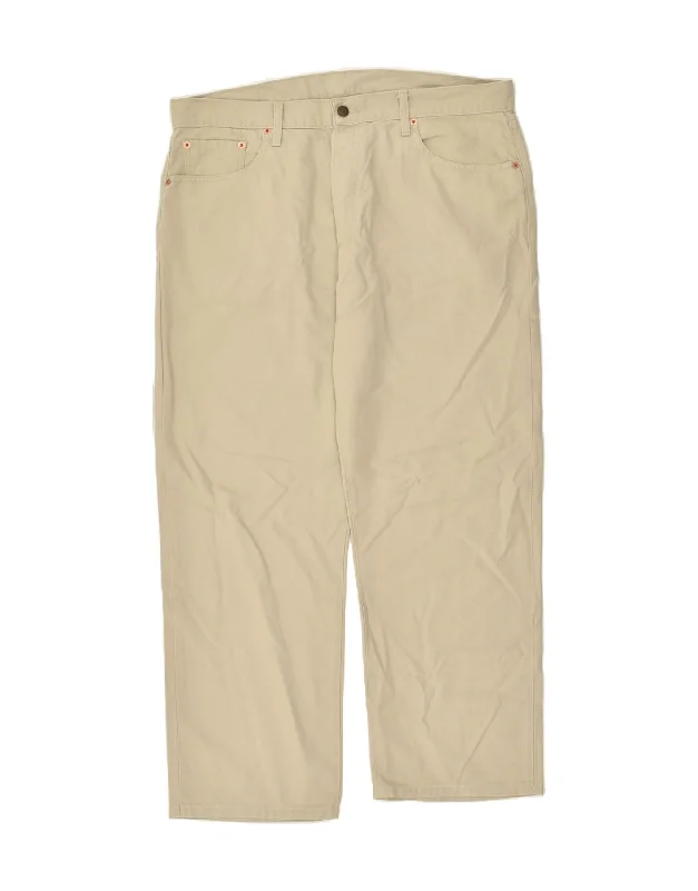 Sporty Looks LEVI'S Mens 551 Straight Casual Trousers W40 L28 Beige