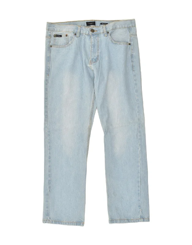 Modern Coats PIERRE CARDIN Mens Regular Fit Straight Jeans W36 L30 Blue Cotton