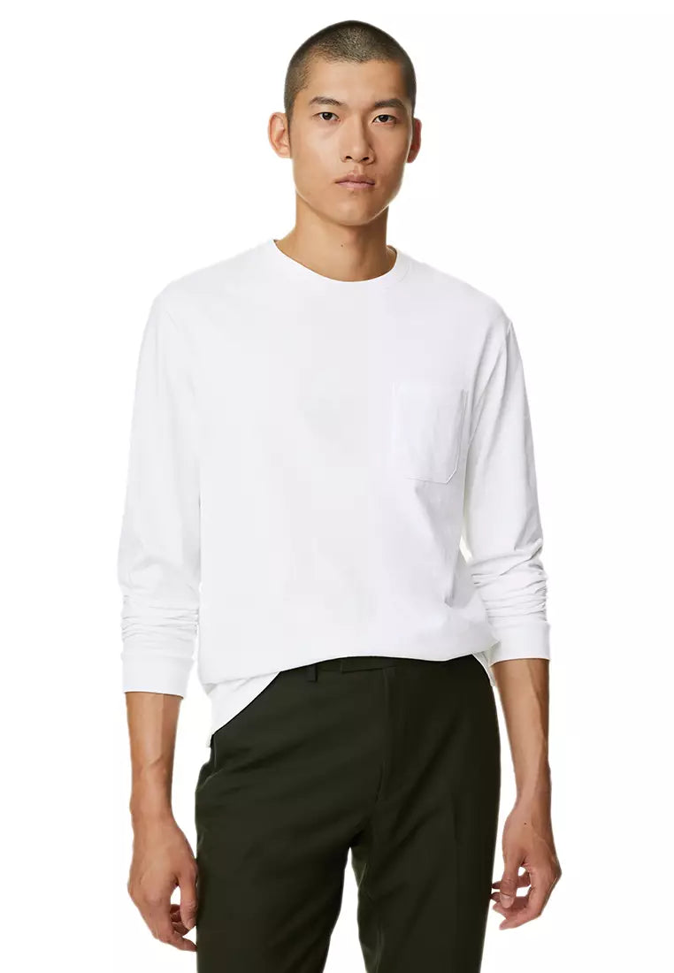 Preppy Pants M&S Mens L/S T-Shirt T28/5050M