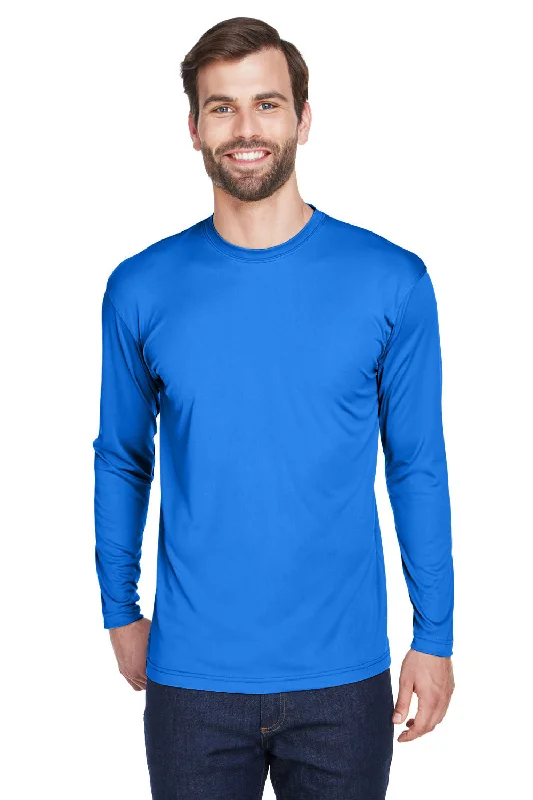 Rugged Jeans UltraClub Mens Cool & Dry Performance Moisture Wicking Long Sleeve Crewneck T-Shirt - Royal Blue Rugged Jeans UltraClub Mens Cool & Dry Performance Moisture Wicking Long Sleeve Crewneck T-Shirt - Royal Blue
