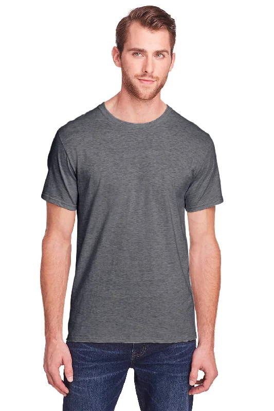 Trendy Blazers Fruit Of The Loom Mens Iconic Short Sleeve Crewneck T-Shirt - Heather Charcoal Grey - Closeout Trendy Blazers Fruit Of The Loom Mens Iconic Short Sleeve Crewneck T-Shirt - Heather Charcoal Grey - Closeout