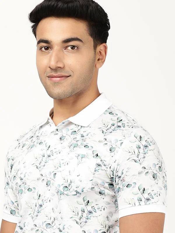 Designer Pants Men Printed Polo T-Shirt