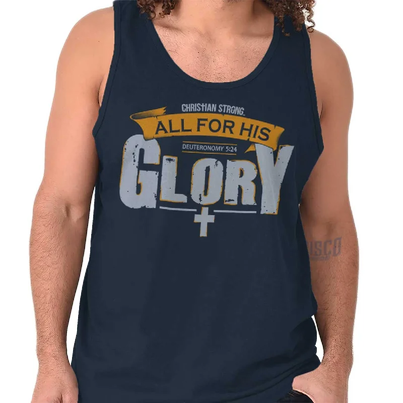 Trendy Sweaters All for His Glory Tank Top