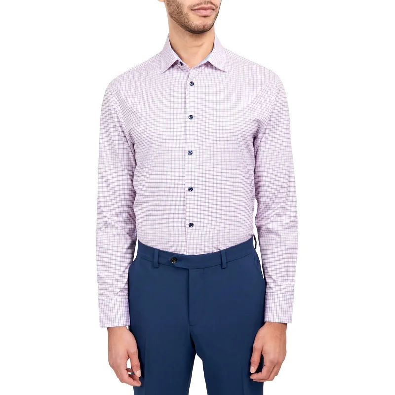 Sporty Jackets Con.struct Mens Plaid  Button-Down Shirt