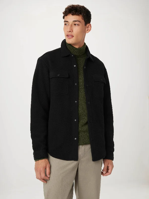 Jogging Suits The Tundra Polar Fleece Overshirt in Black