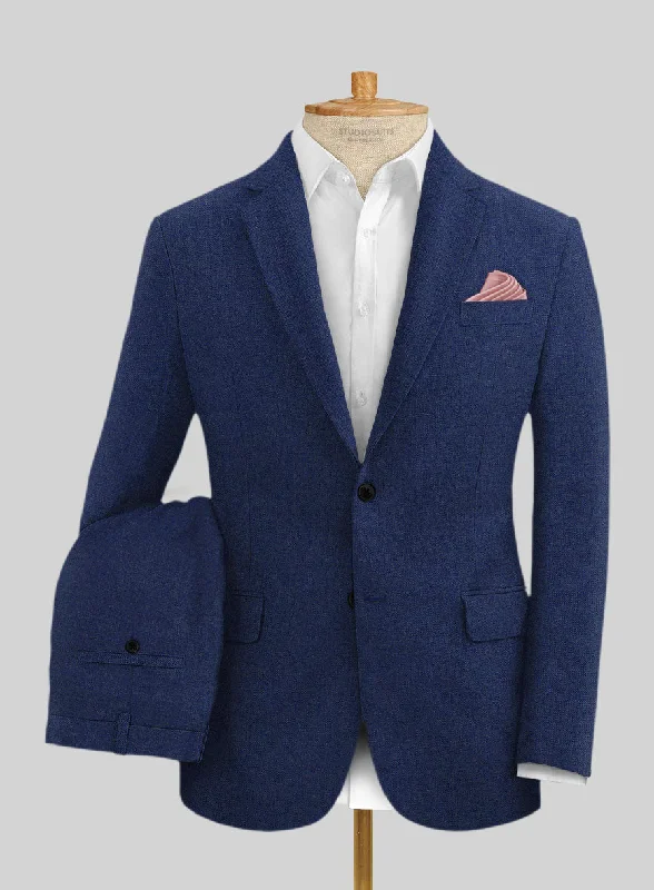 Winter Accessories Solbiati Pericle Blue Linen Suit