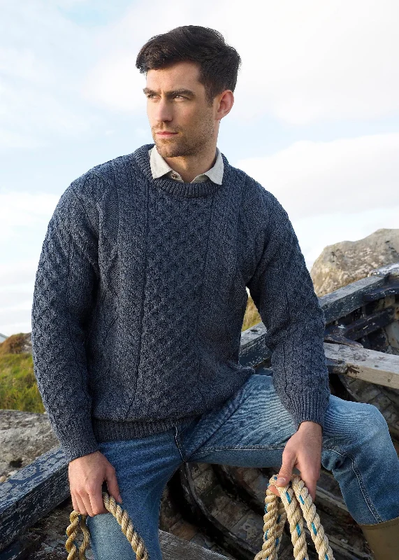 Designer Outerwear Inis Mor Aran Sweater | Denim