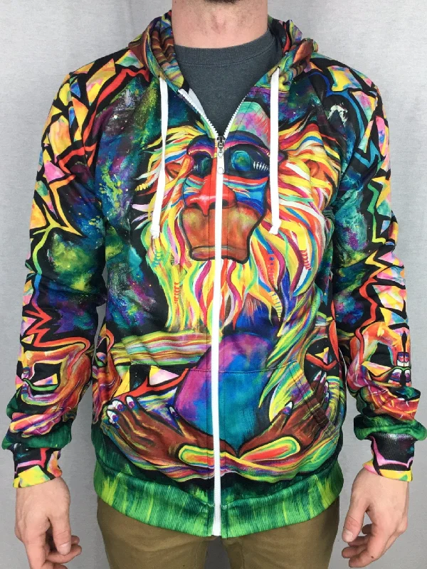 Polo Shirts Meditating Rafiki Unisex Zip-Up Hoodie