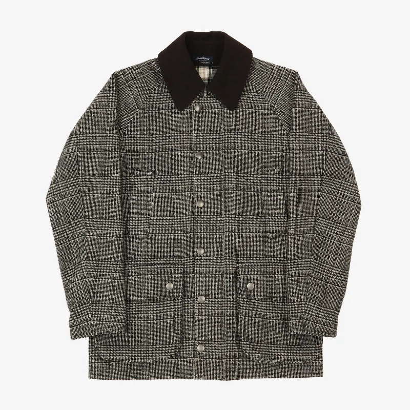 Houndstooth Wool Jacket