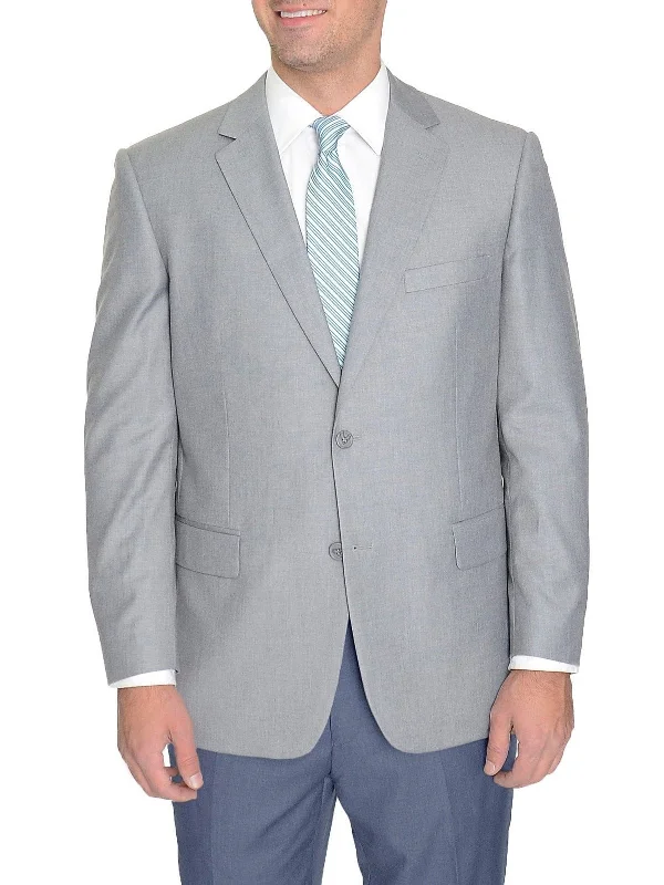 Raphael Classic Fit Light Heather Gray Two Button Blazer Sportcoat