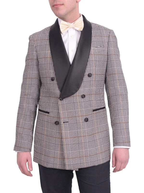 Steven Land Modern Fit Double Breasted Shawl Lapel Dinner Jacket Blazer