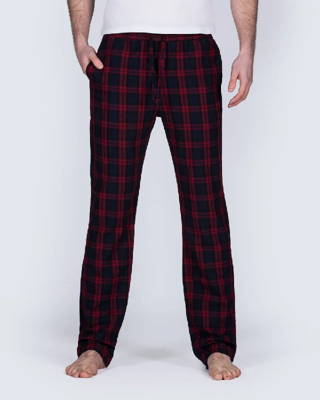 2t Tall Slim Fit Pyjama Bottoms (red pattern)