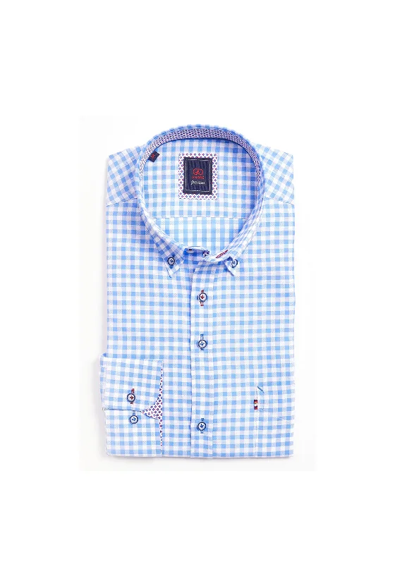 Andre Rome Gingham Shirt, Blue