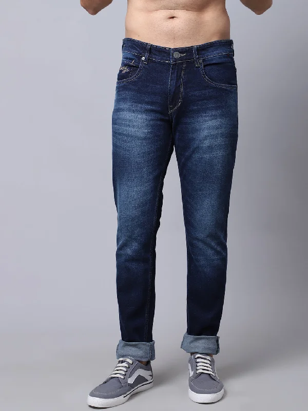 Men's Ultra Narrow fit Medium Fade Dark Blue  Jeans