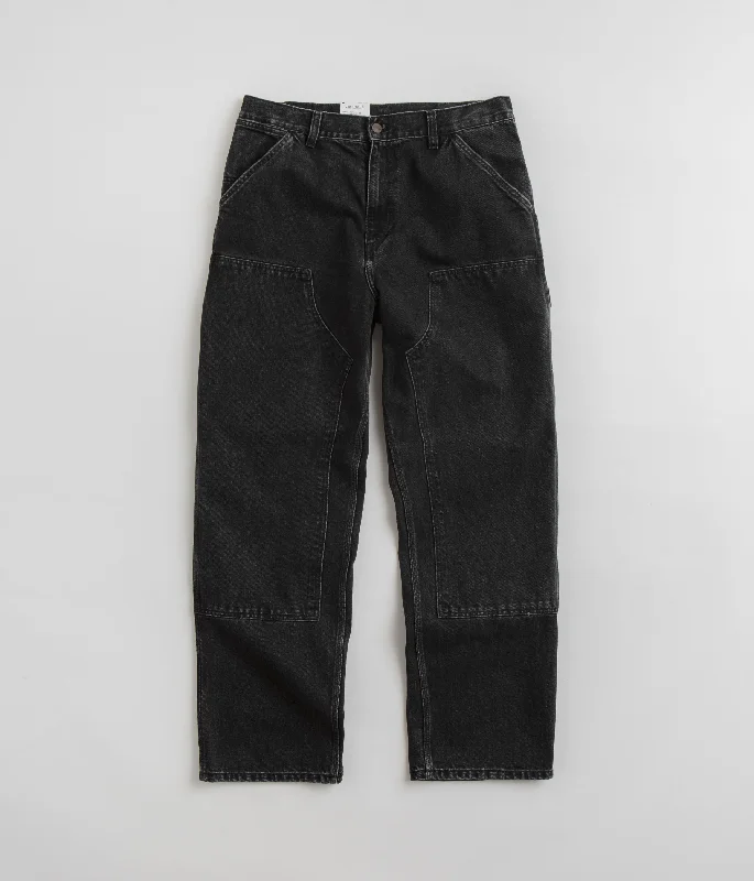 Carhartt Denim Double Knee Pants - Black Stone Washed