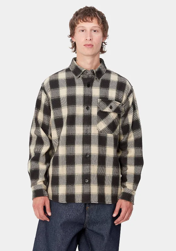 Carhartt WIP Witten Check Shirt, Black & Beige