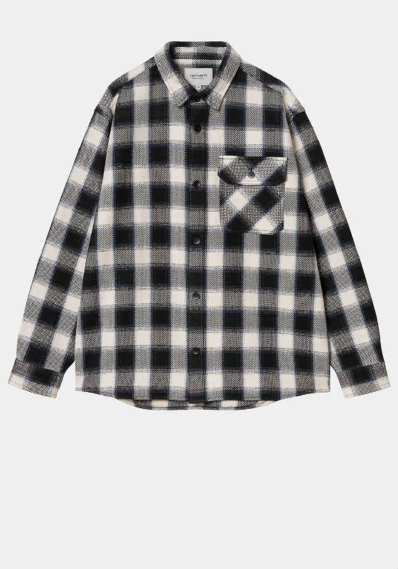 Carhartt WIP Witten Check Shirt, Black & Blue