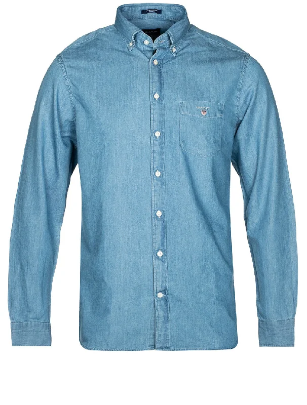 Reg Indigo Button-down Shirt Semi Light Blue