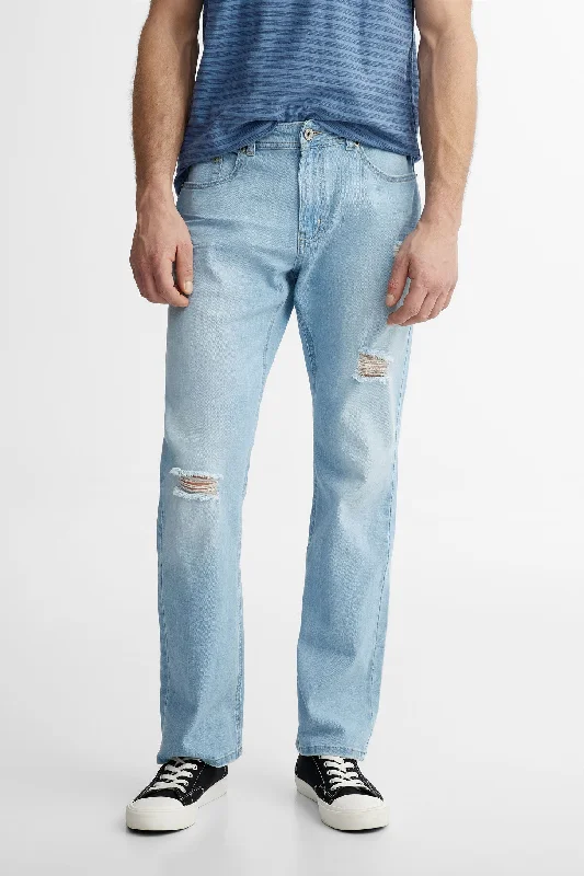 Jeans 5 poches jambe semi-évasée - Homme