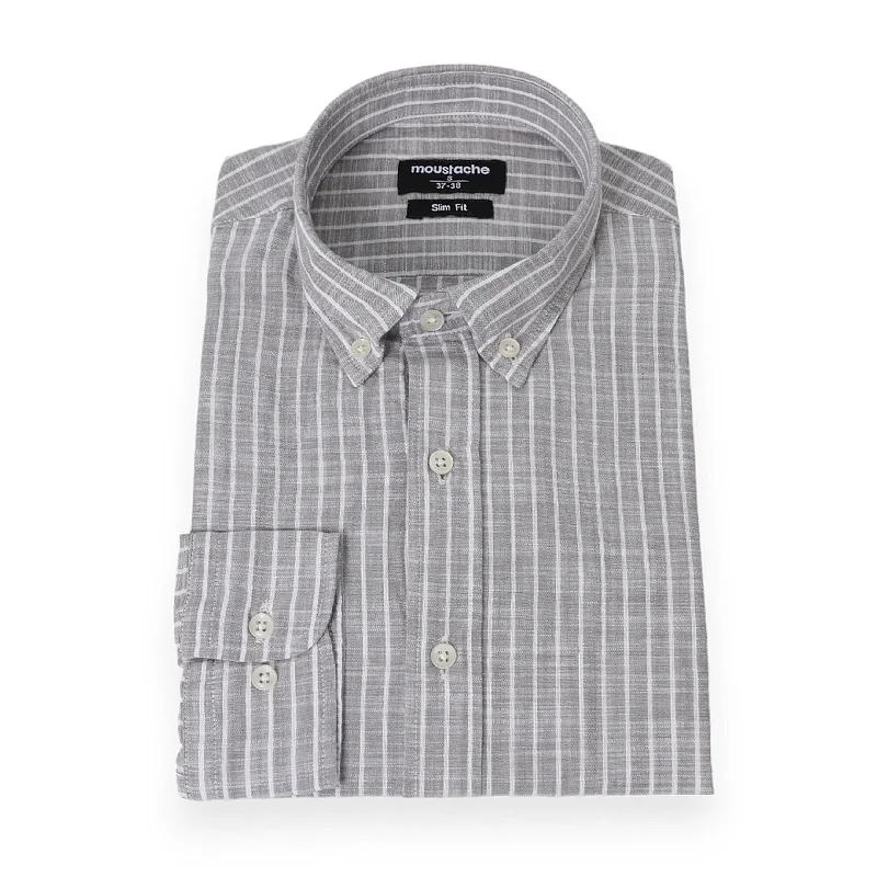 Grey Shirt Slim-Fit