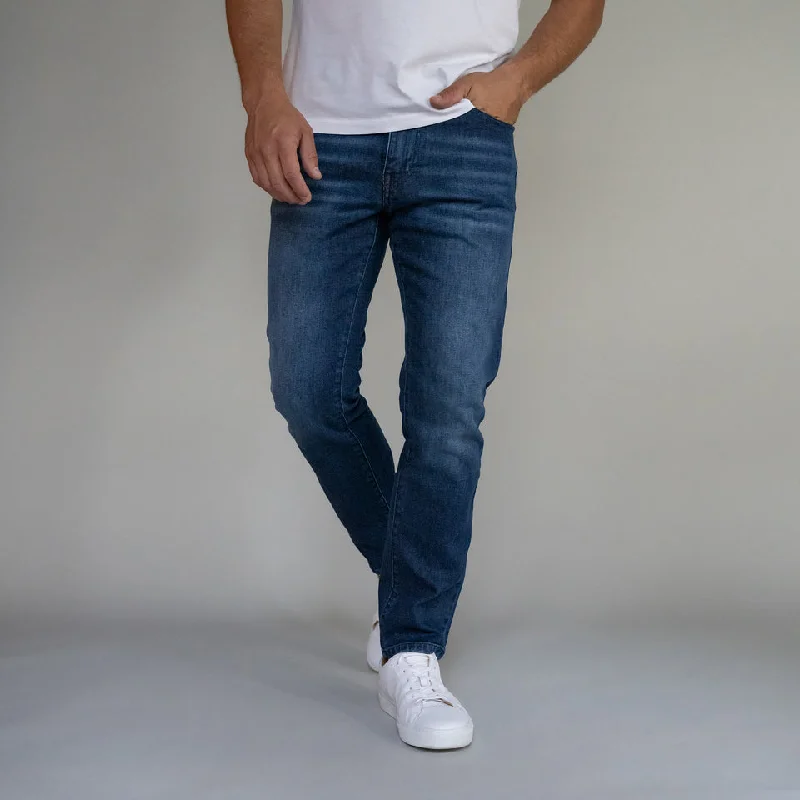 Premium Italian Denim Skinny Fit - Dark Vintage Wash