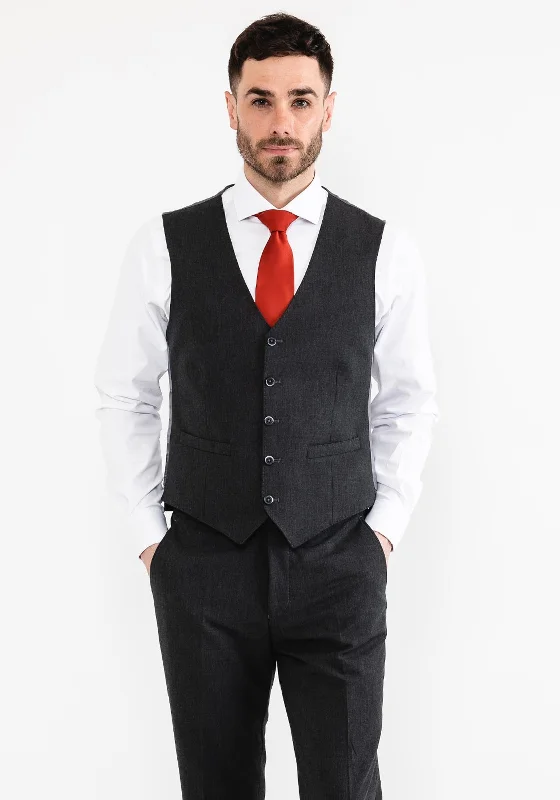 Remus Uomo Palucci Waistcoat, Dark Grey