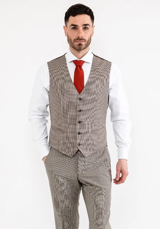 Remus Uomo Pablo Waistcoat, Brown