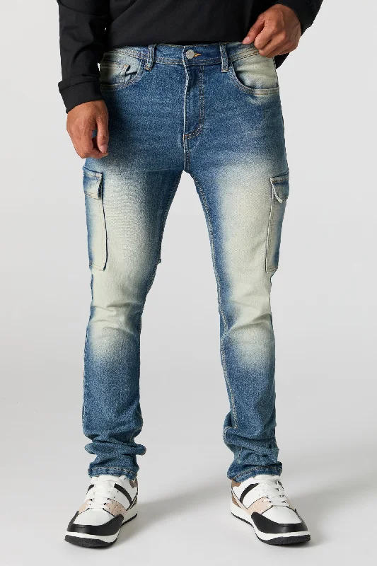 Skinny Stacked Cargo Jean