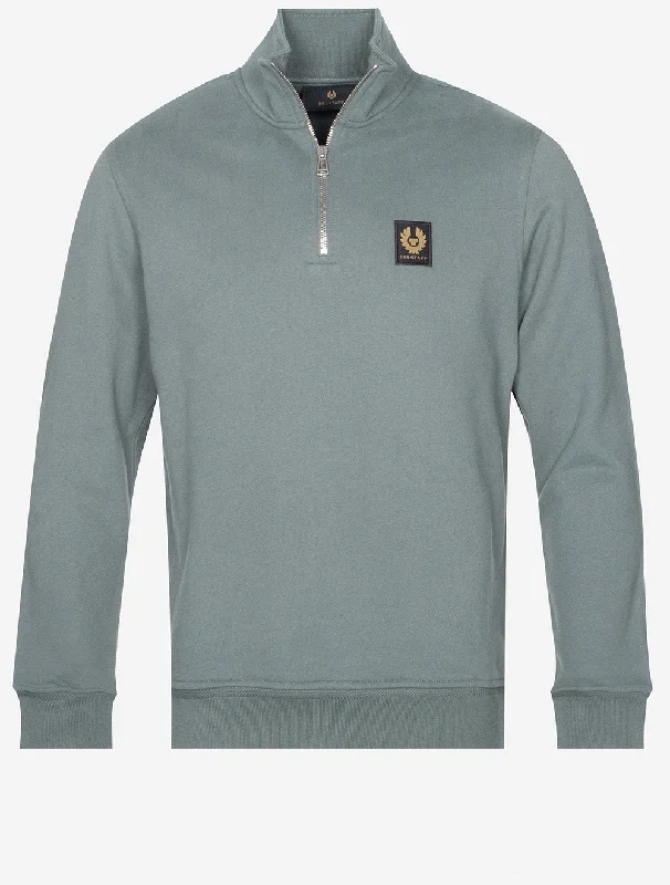 Quarter Zip Sweatshirt Mineral Green