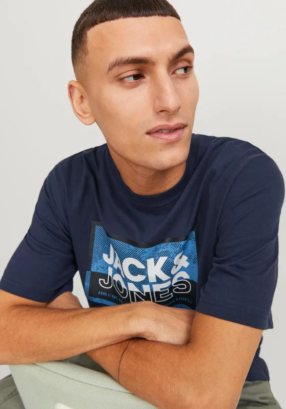 Jack & Jones Logan T-Shirt, Navy Blazer