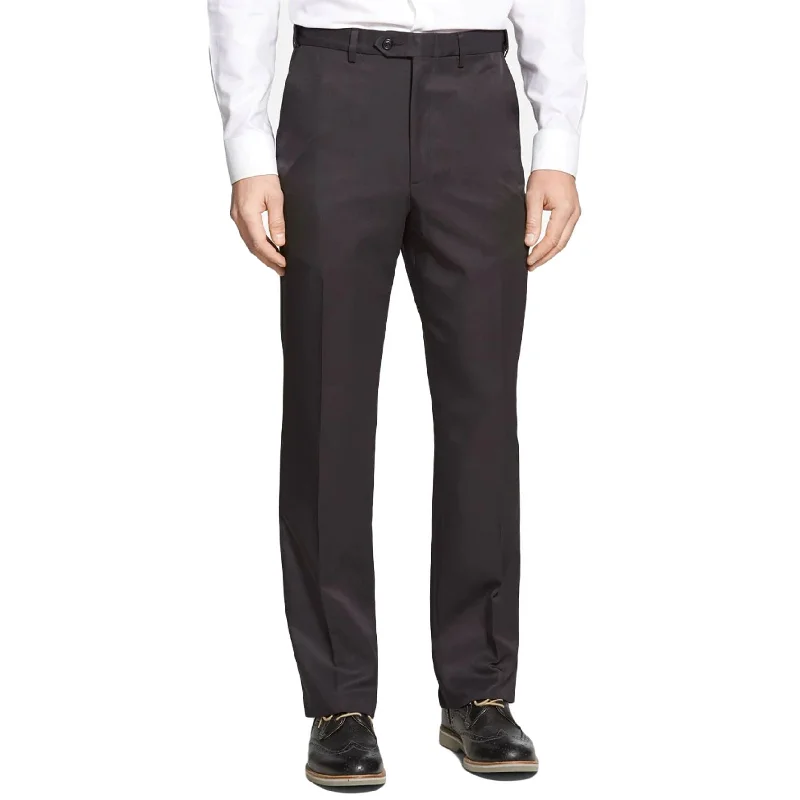 Microfiber Performance Trouser in Black (Hampton Plain Front) by Berle