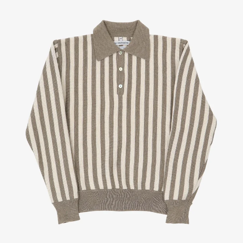 PO Striped Knit Polo