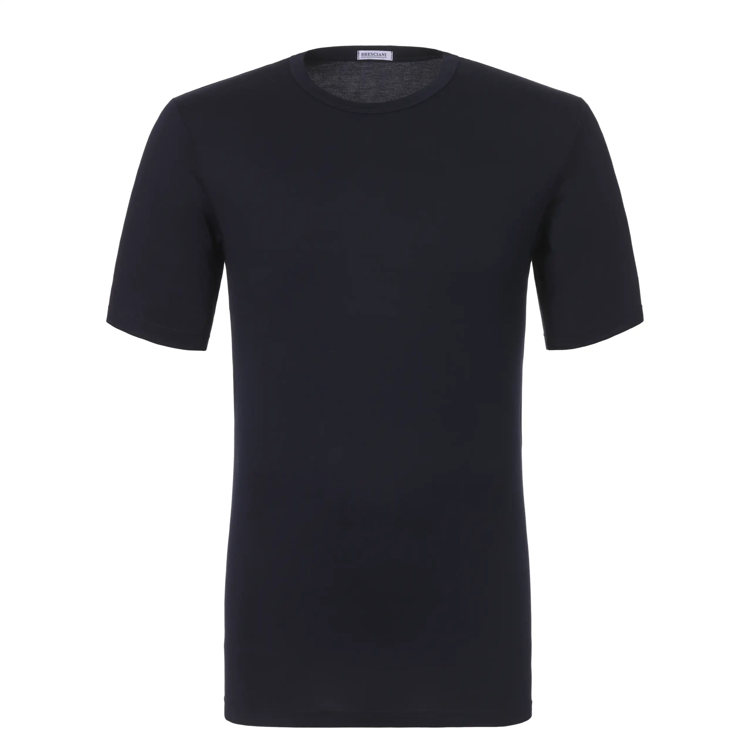 Cotton Crew-Neck T-Shirt in Blue