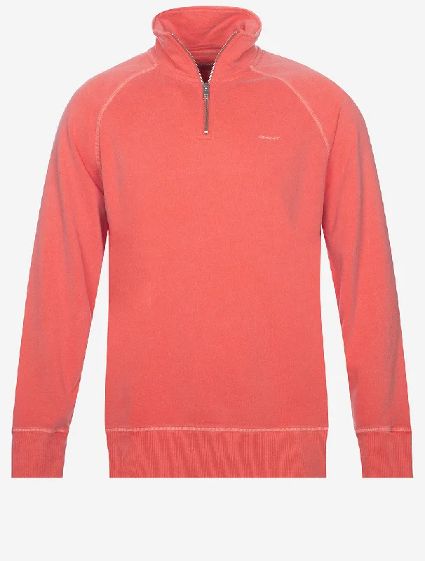 Sunfaded Half Zip Burnt Orange