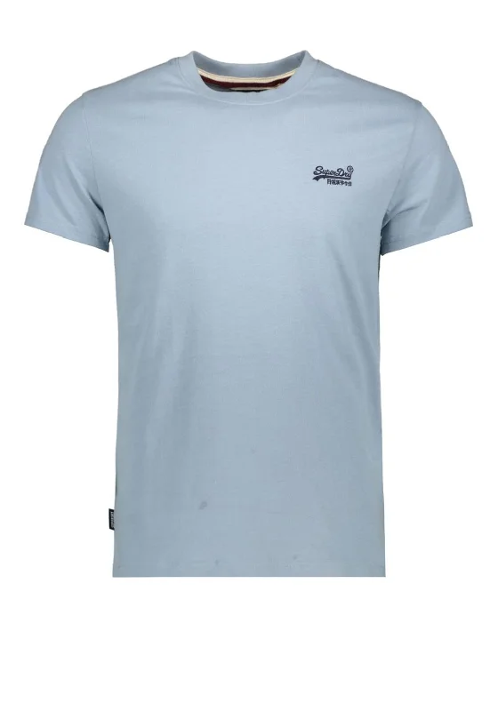 Superdry Essential Logo Embroidered T-Shirt, China Blue