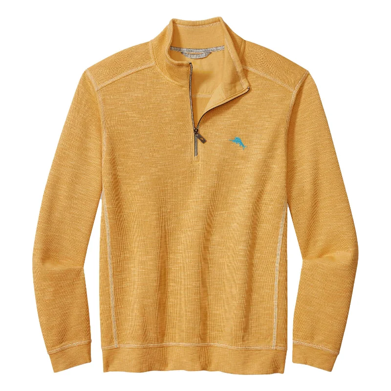 Tommy Bahama Tobago Bay Half Zip Sweater - Golden Apricot