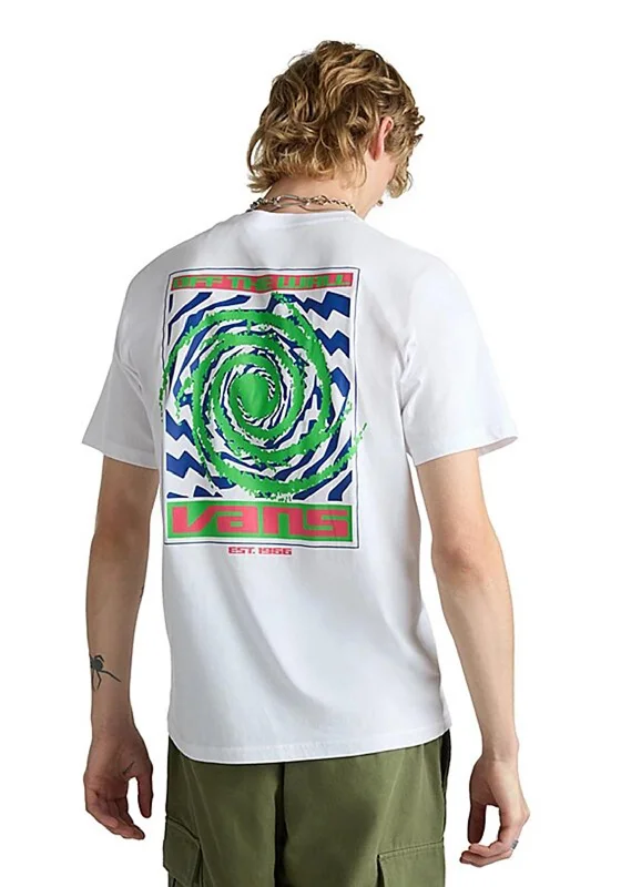 Vans Wormhole Warped Back Graphic T-Shirt, White