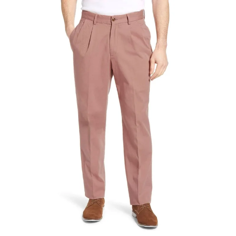 Washed Khaki Pant in Charleston Brick (Oak Double Reverse Pleat) by Charleston Khakis