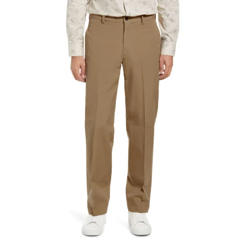 Washed Poplin Pant in British Tan (Sumpter Flat Front) by Charleston Khakis