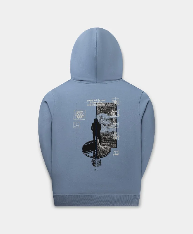 Country Blue Mirror Hoodie