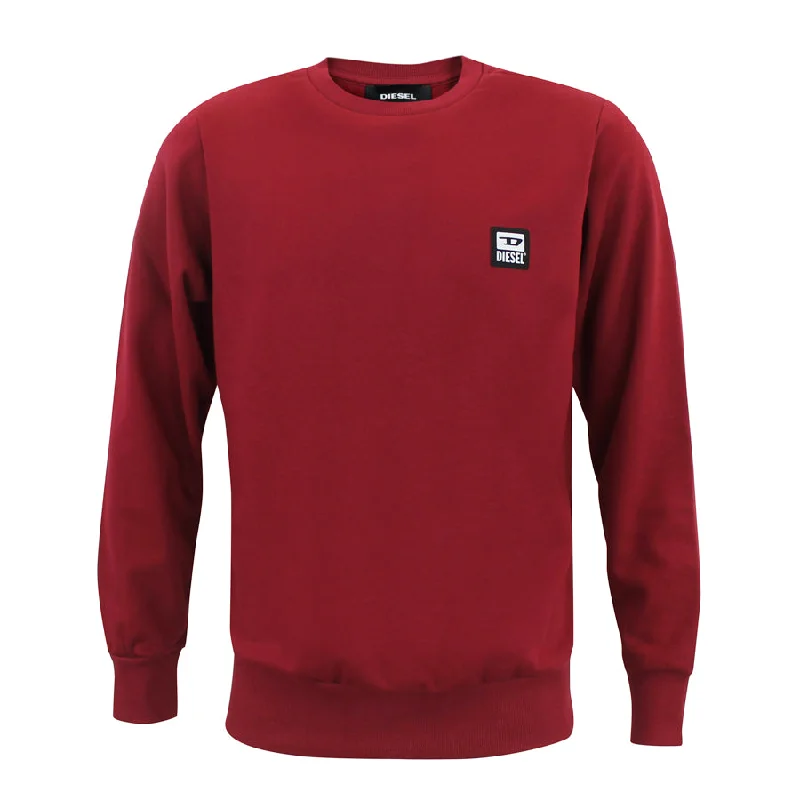 Diesel - S-GIRK-K12 Sweatshirt in Deep Red