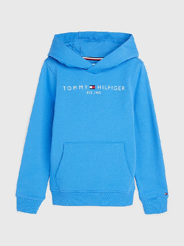 Tommy Hilfiger Essential Dual Gender Terry Hoody Mesmerizing Blue