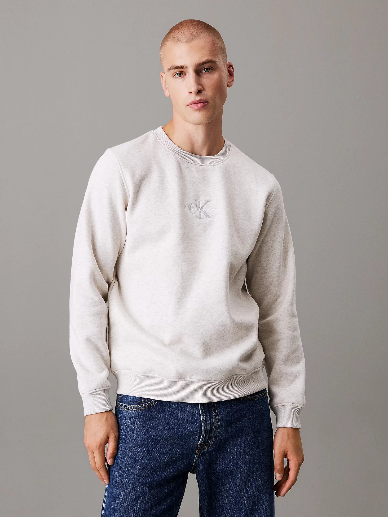 Monogram Sweatshirt in Ivory