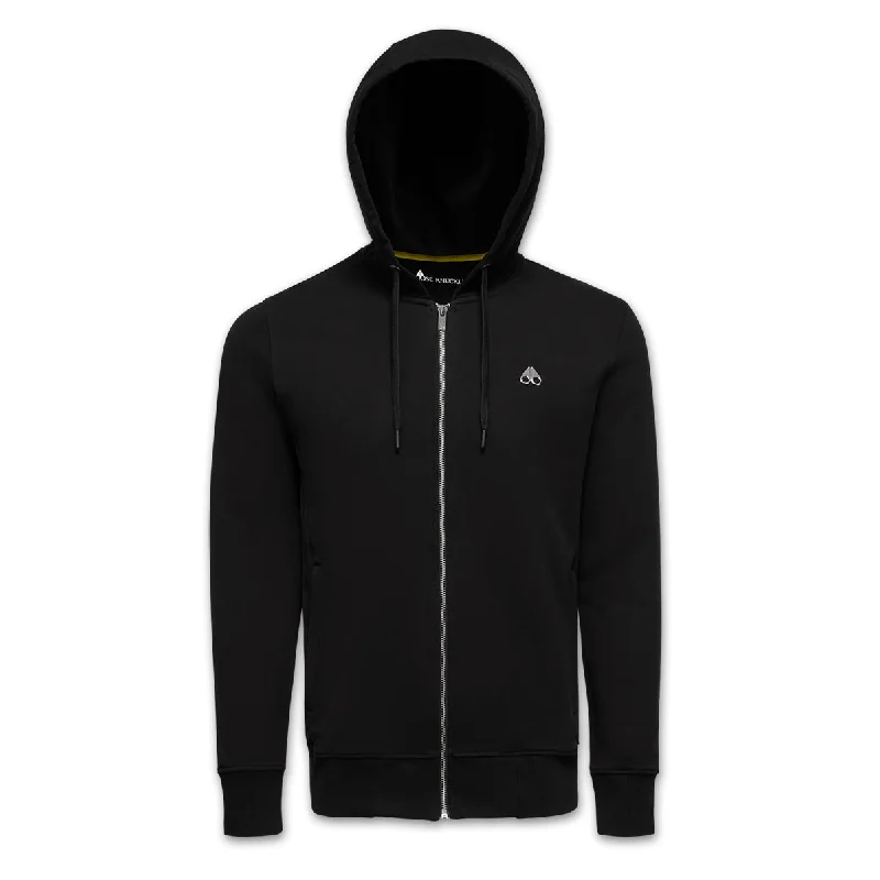 Moose Knuckles - Magnapop Full Zip Hoodie in Black