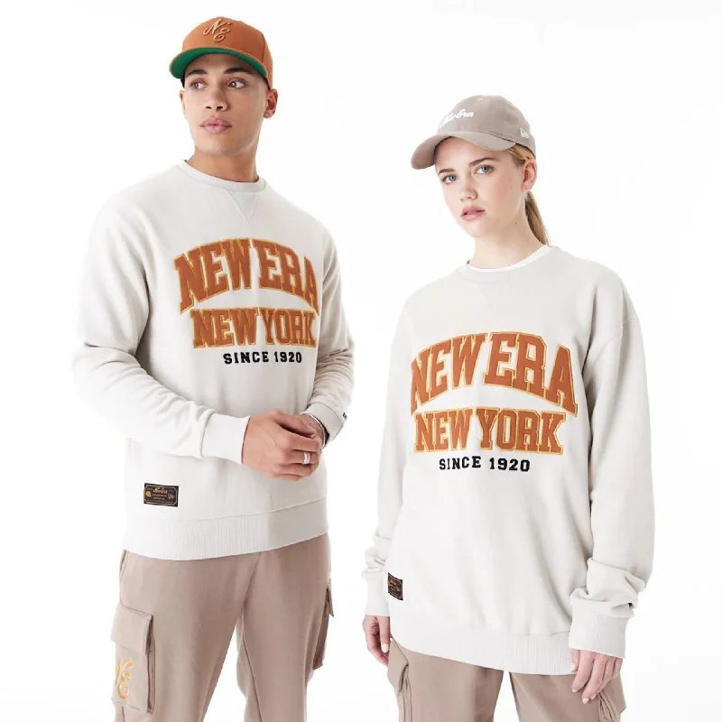 New Era Arch Graphic Stone Crew Neck Sweatshirt