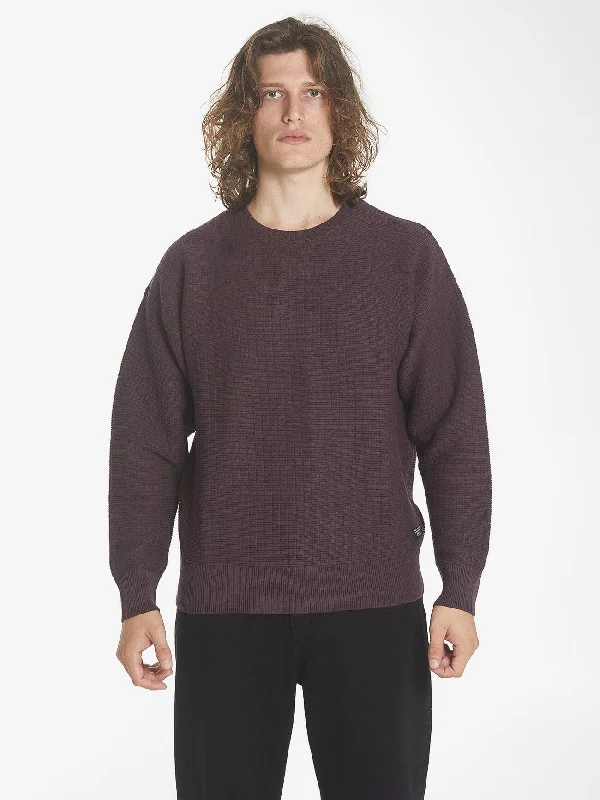 Jogger Pants Winter Outfits Republic Crew Knit - Deep Plum