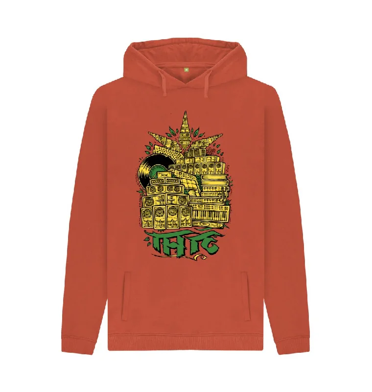 Tribes Sound System Men's Hoodie - Yellow print