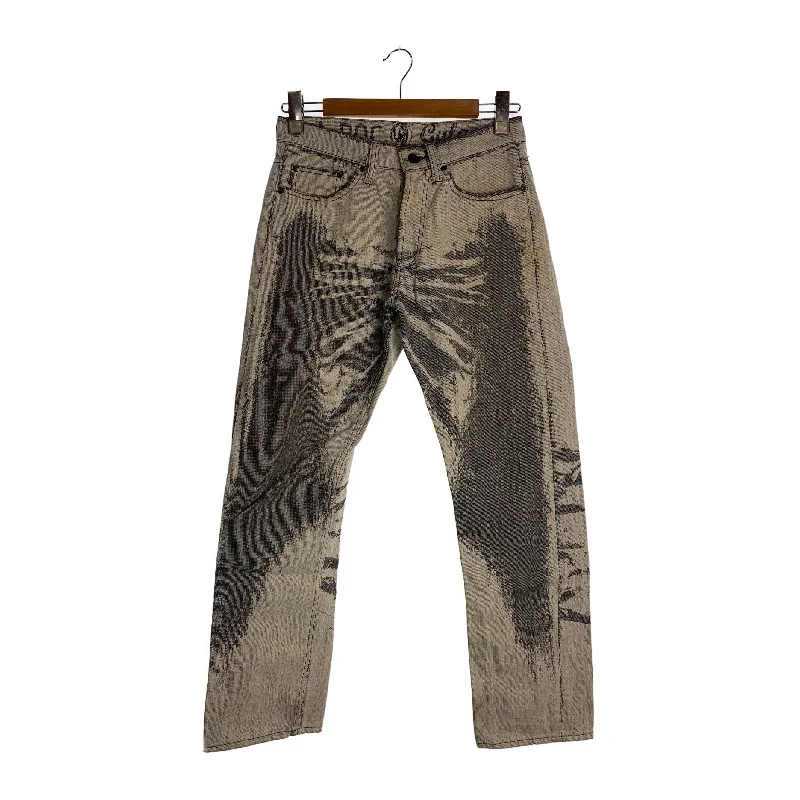 Funky Prints ISSEY MIYAKE/Straight Pants/29/Gray/Denim/ME73FF052